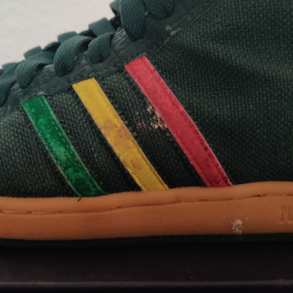 Adidas tuff gong sneakers  Bob Marley Rasta